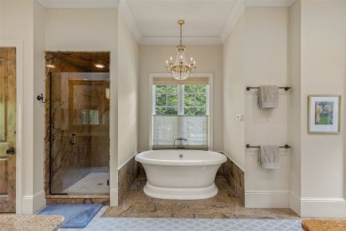 This custom home is noteworthy for its elegant stone facade on Cullasaja Club in North Carolina - for sale on GolfHomes.com, golf home, golf lot