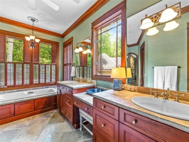 This impressive home boasts a distinctive yet captivating on Lake Toxaway Country Club in North Carolina - for sale on GolfHomes.com, golf home, golf lot