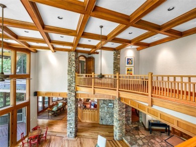 This impressive home boasts a distinctive yet captivating on Lake Toxaway Country Club in North Carolina - for sale on GolfHomes.com, golf home, golf lot