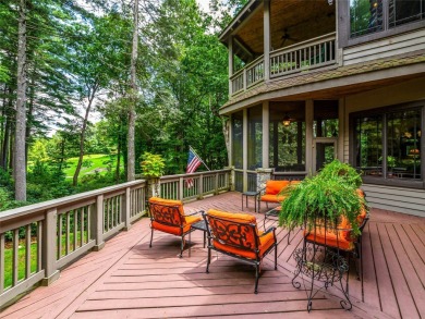 This impressive home boasts a distinctive yet captivating on Lake Toxaway Country Club in North Carolina - for sale on GolfHomes.com, golf home, golf lot