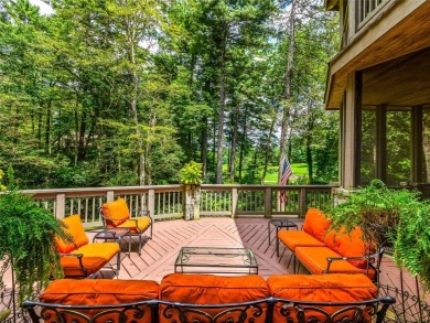 This impressive home boasts a distinctive yet captivating on Lake Toxaway Country Club in North Carolina - for sale on GolfHomes.com, golf home, golf lot