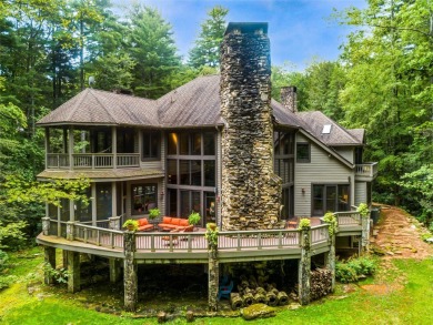 This impressive home boasts a distinctive yet captivating on Lake Toxaway Country Club in North Carolina - for sale on GolfHomes.com, golf home, golf lot