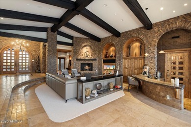 Beautifully crafted by Cullum Homes, this 7,468 sq ft estate in on Desert Mountain - Outlaw Golf Course in Arizona - for sale on GolfHomes.com, golf home, golf lot