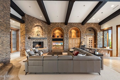 Beautifully crafted by Cullum Homes, this 7,468 sq ft estate in on Desert Mountain - Outlaw Golf Course in Arizona - for sale on GolfHomes.com, golf home, golf lot