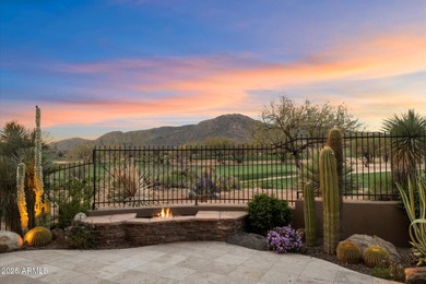 Beautifully crafted by Cullum Homes, this 7,468 sq ft estate in on Desert Mountain - Outlaw Golf Course in Arizona - for sale on GolfHomes.com, golf home, golf lot