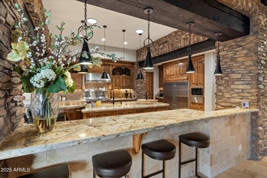 Beautifully crafted by Cullum Homes, this 7,468 sq ft estate in on Desert Mountain - Outlaw Golf Course in Arizona - for sale on GolfHomes.com, golf home, golf lot