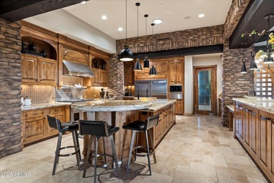 Beautifully crafted by Cullum Homes, this 7,468 sq ft estate in on Desert Mountain - Outlaw Golf Course in Arizona - for sale on GolfHomes.com, golf home, golf lot