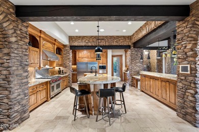 Beautifully crafted by Cullum Homes, this 7,468 sq ft estate in on Desert Mountain - Outlaw Golf Course in Arizona - for sale on GolfHomes.com, golf home, golf lot