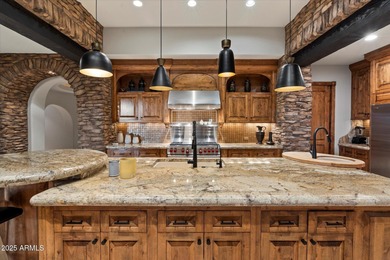 Beautifully crafted by Cullum Homes, this 7,468 sq ft estate in on Desert Mountain - Outlaw Golf Course in Arizona - for sale on GolfHomes.com, golf home, golf lot