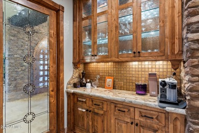 Beautifully crafted by Cullum Homes, this 7,468 sq ft estate in on Desert Mountain - Outlaw Golf Course in Arizona - for sale on GolfHomes.com, golf home, golf lot