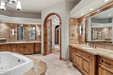 Beautifully crafted by Cullum Homes, this 7,468 sq ft estate in on Desert Mountain - Outlaw Golf Course in Arizona - for sale on GolfHomes.com, golf home, golf lot