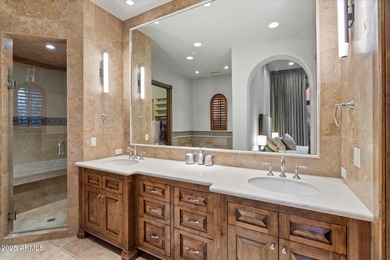 Beautifully crafted by Cullum Homes, this 7,468 sq ft estate in on Desert Mountain - Outlaw Golf Course in Arizona - for sale on GolfHomes.com, golf home, golf lot