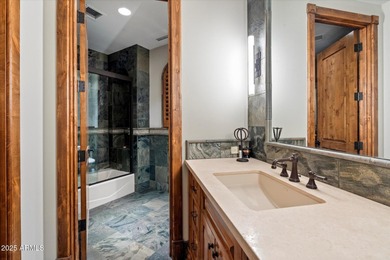 Beautifully crafted by Cullum Homes, this 7,468 sq ft estate in on Desert Mountain - Outlaw Golf Course in Arizona - for sale on GolfHomes.com, golf home, golf lot