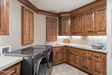 Beautifully crafted by Cullum Homes, this 7,468 sq ft estate in on Desert Mountain - Outlaw Golf Course in Arizona - for sale on GolfHomes.com, golf home, golf lot