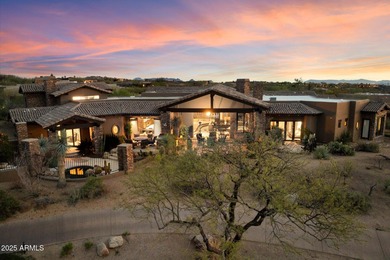 Beautifully crafted by Cullum Homes, this 7,468 sq ft estate in on Desert Mountain - Outlaw Golf Course in Arizona - for sale on GolfHomes.com, golf home, golf lot