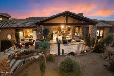 Beautifully crafted by Cullum Homes, this 7,468 sq ft estate in on Desert Mountain - Outlaw Golf Course in Arizona - for sale on GolfHomes.com, golf home, golf lot