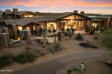 Beautifully crafted by Cullum Homes, this 7,468 sq ft estate in on Desert Mountain - Outlaw Golf Course in Arizona - for sale on GolfHomes.com, golf home, golf lot