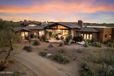 Beautifully crafted by Cullum Homes, this 7,468 sq ft estate in on Desert Mountain - Outlaw Golf Course in Arizona - for sale on GolfHomes.com, golf home, golf lot