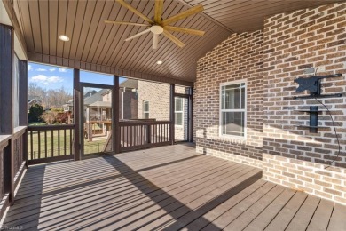 This stunning home truly has it all! Main level primary suite on Salem Glen Country Club in North Carolina - for sale on GolfHomes.com, golf home, golf lot