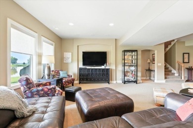 This executive custom  home is located on an extra large lot on Fox Run Golf Course in Iowa - for sale on GolfHomes.com, golf home, golf lot