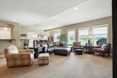 This executive custom  home is located on an extra large lot on Fox Run Golf Course in Iowa - for sale on GolfHomes.com, golf home, golf lot