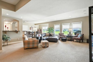This executive custom  home is located on an extra large lot on Fox Run Golf Course in Iowa - for sale on GolfHomes.com, golf home, golf lot