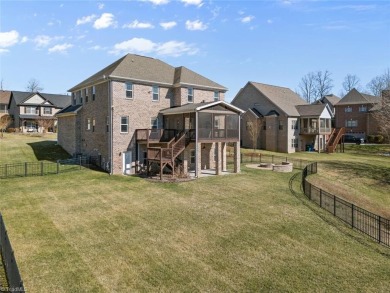 This stunning home truly has it all! Main level primary suite on Salem Glen Country Club in North Carolina - for sale on GolfHomes.com, golf home, golf lot