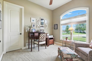 This executive custom  home is located on an extra large lot on Fox Run Golf Course in Iowa - for sale on GolfHomes.com, golf home, golf lot