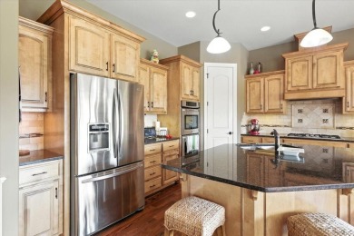 This executive custom  home is located on an extra large lot on Fox Run Golf Course in Iowa - for sale on GolfHomes.com, golf home, golf lot