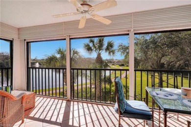 Gorgeous corner unit on the second floor with vaulted ceilings on Bentley Village Golf Course in Florida - for sale on GolfHomes.com, golf home, golf lot