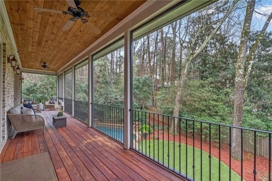 Just steps from Chastain Park, this exceptional five-bedroom on North Fulton Golf Course in Georgia - for sale on GolfHomes.com, golf home, golf lot