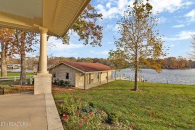 A grand Mediterranean in one of the most coveted locations at on Lake Tansi Village Country Club in Tennessee - for sale on GolfHomes.com, golf home, golf lot