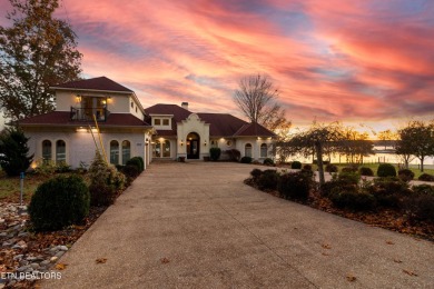 A grand Mediterranean in one of the most coveted locations at on Lake Tansi Village Country Club in Tennessee - for sale on GolfHomes.com, golf home, golf lot