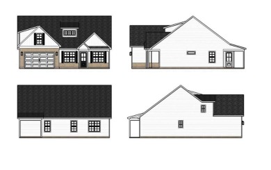 This Modern Farmhouse is under construction and will be on Shaftesbury Glen Golf and Fish Club in South Carolina - for sale on GolfHomes.com, golf home, golf lot