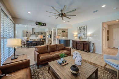 REDUCED! Enter this home through your private courtyard. This is on Poston Butte Golf Club in Arizona - for sale on GolfHomes.com, golf home, golf lot