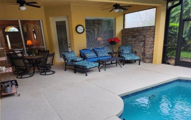 Privacy in Your Heated Saltwater Pool, Spa, and Lanai Paradise on Stoneybrook Golf Club At Heritage Harbour in Florida - for sale on GolfHomes.com, golf home, golf lot