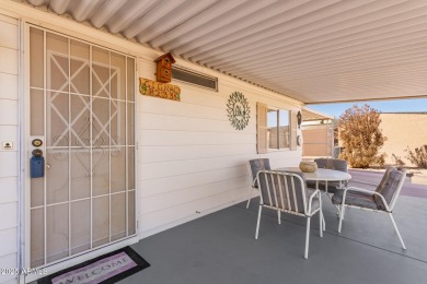 Great curb appeal to this partially furnished split floorplan 2 on Fountain of the Sun Country Club in Arizona - for sale on GolfHomes.com, golf home, golf lot