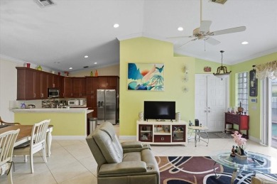 Spacious 3 bed, 3 bath home with private pool located in the on Woodmont Country Club in Florida - for sale on GolfHomes.com, golf home, golf lot