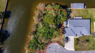 Prime Tip Lot on Saltwater Canal - Build Your Dream Waterfront on Palm Harbor Golf Club in Florida - for sale on GolfHomes.com, golf home, golf lot