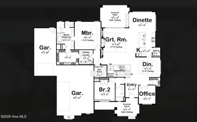 This is a to-be-built residence. Photos of Cottage Hill floor on River Landing Golf Course in North Carolina - for sale on GolfHomes.com, golf home, golf lot