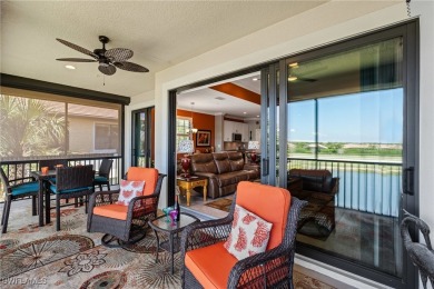 Nestled in a quiet cul-de-sac with beautiful lake views, this on Pelican Preserve Golf Club in Florida - for sale on GolfHomes.com, golf home, golf lot