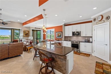 Nestled in a quiet cul-de-sac with beautiful lake views, this on Pelican Preserve Golf Club in Florida - for sale on GolfHomes.com, golf home, golf lot