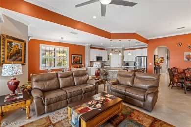 Nestled in a quiet cul-de-sac with beautiful lake views, this on Pelican Preserve Golf Club in Florida - for sale on GolfHomes.com, golf home, golf lot