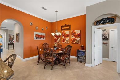 Nestled in a quiet cul-de-sac with beautiful lake views, this on Pelican Preserve Golf Club in Florida - for sale on GolfHomes.com, golf home, golf lot