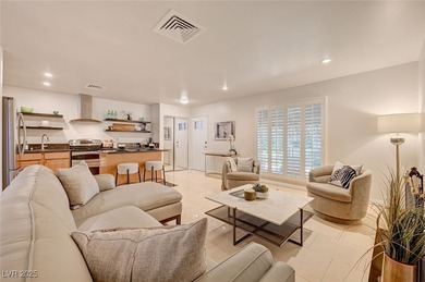 Rarely Available One-Story End-Unit Brick Townhome adjacent to on Las Vegas Country Club in Nevada - for sale on GolfHomes.com, golf home, golf lot