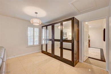 Rarely Available One-Story End-Unit Brick Townhome adjacent to on Las Vegas Country Club in Nevada - for sale on GolfHomes.com, golf home, golf lot