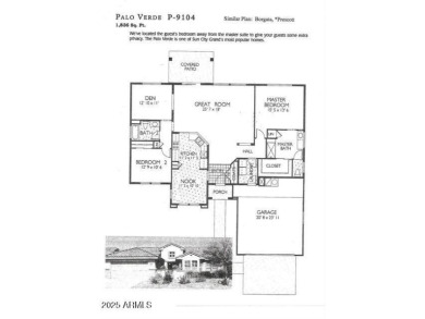 Popular Palo Verde floor-plan located in an exceptional spot in on Granite Falls Golf Club  in Arizona - for sale on GolfHomes.com, golf home, golf lot