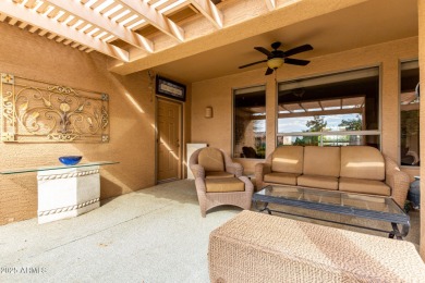 Versatile Spyglass Model w/ Golf Cart garage in the GATED, ADULT on Oakwood Golf Club  in Arizona - for sale on GolfHomes.com, golf home, golf lot