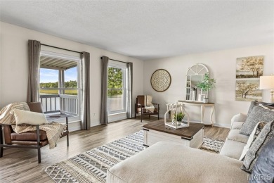 Enjoy stunning sunset lake views from this charming all-brick on Terre Du Lac Golf and Country Club in Missouri - for sale on GolfHomes.com, golf home, golf lot