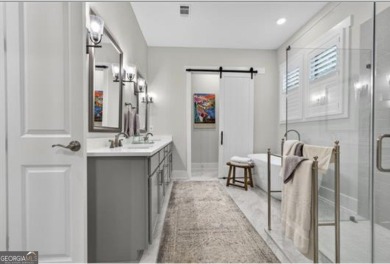 Experience elegance and privacy in this immaculate 4-bedroom, 3 on Harbor Club Golf and Country Club in Georgia - for sale on GolfHomes.com, golf home, golf lot